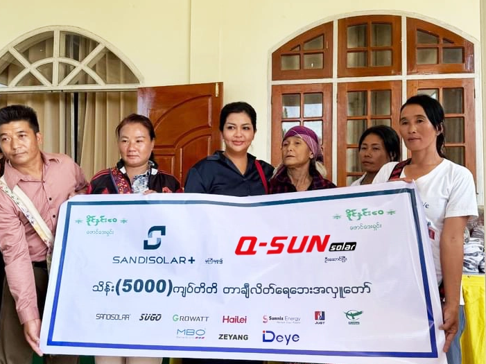 Q-SUN estende il sostegno alle comunità colpite dalle inondazioni in Myanmar